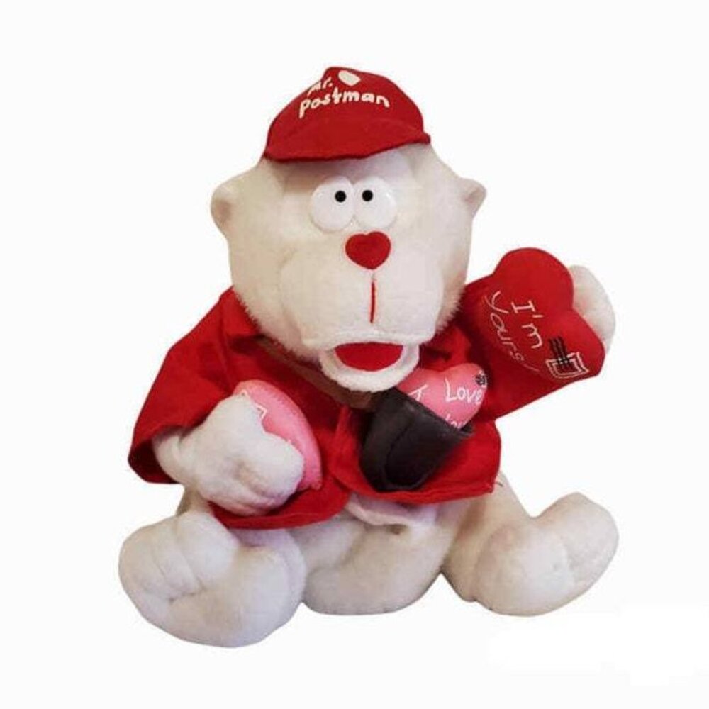 Great American Fun Corporation Animated Singing Teddy Plush Toy Mr Postman